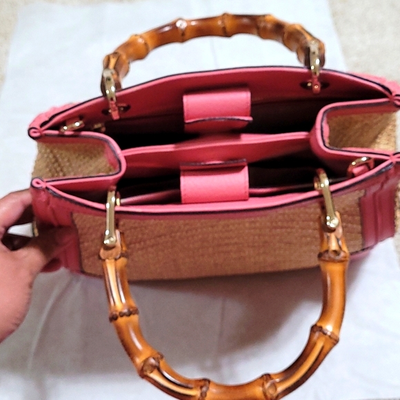 GUCCI  BAMBOO STRAW BAG - Picture 4 of 11